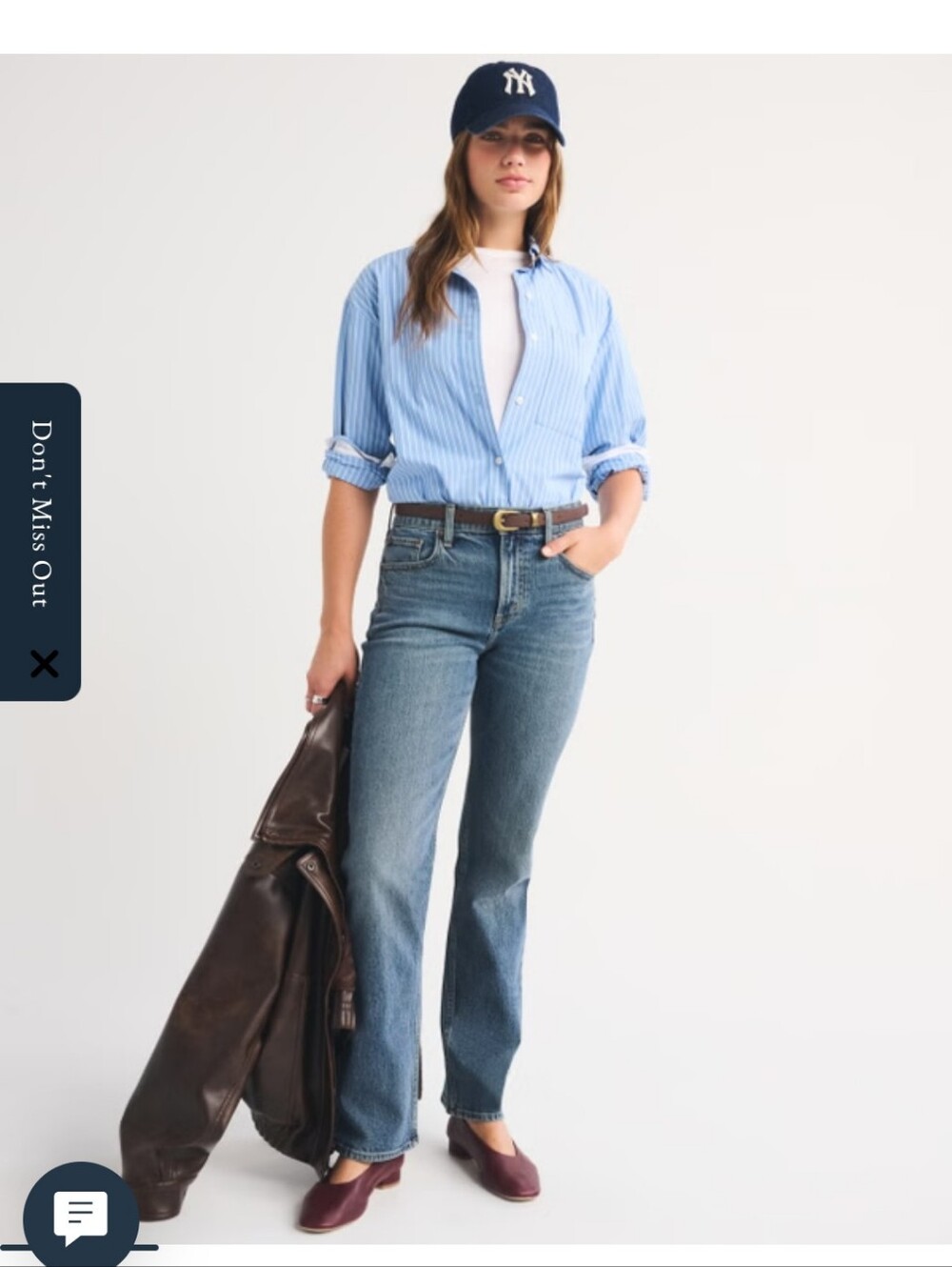 Abercrombie 90s Slim Straight High-Rise Straight Jeans